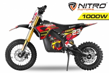 NITRO MOTORS 1000W Eco mini Kinder Dirtbike Tiger DLX 12"