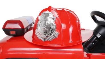 Kinder-Elektro-Feuerwehrauto SX1818, Spritze, Sirene, Blaulicht, 70 Watt, Servolenkung, Bluetooth