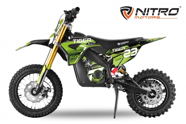 NITRO MOTORS 1000W Eco mini Kinder Dirtbike Tiger DLX 12"