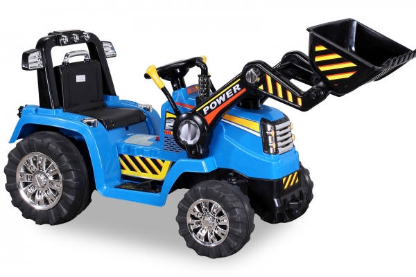 Kinder-Elektro-Radlader ZP1005, 2 x 25-Watt-Motor, Fernbedienung, LED, Bremsautomatik, Hupe, 12 V
