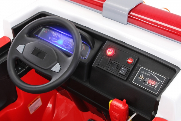 Kinder Elektroauto Feuerwehr LL911 rot