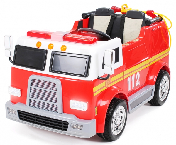 Kinder Elektroauto Feuerwehr LL911 rot