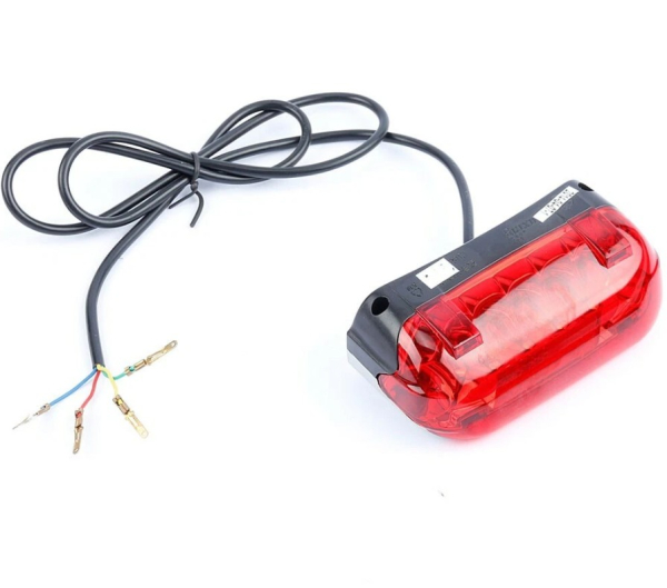 LED Rücklicht mit Bremslichtfunktion für eScooter 48 Volt, 4-polig