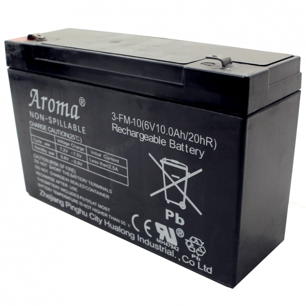 Batterie 3FM10 (6Volt 10AH) L:15cm , B:5cm, H:9,5cm
