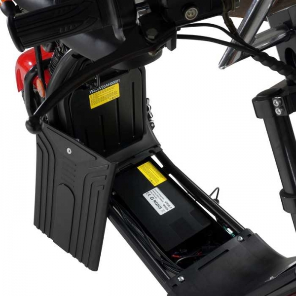 Harley Elektro Scooter 1500 Watt Batteriepack 60V Zusatzbatterie für Fußraum